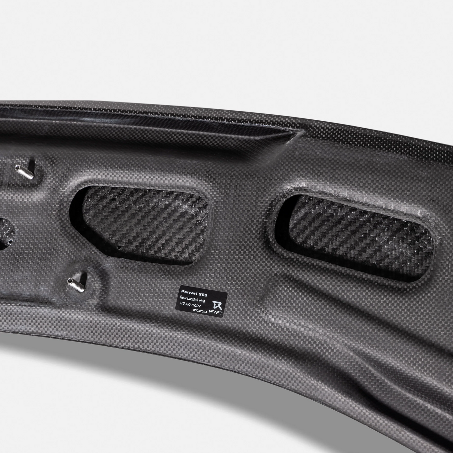 Ryft Ferrari 296 GTB - Carbon Fiber Rear Ducktail Integrated Spoiler