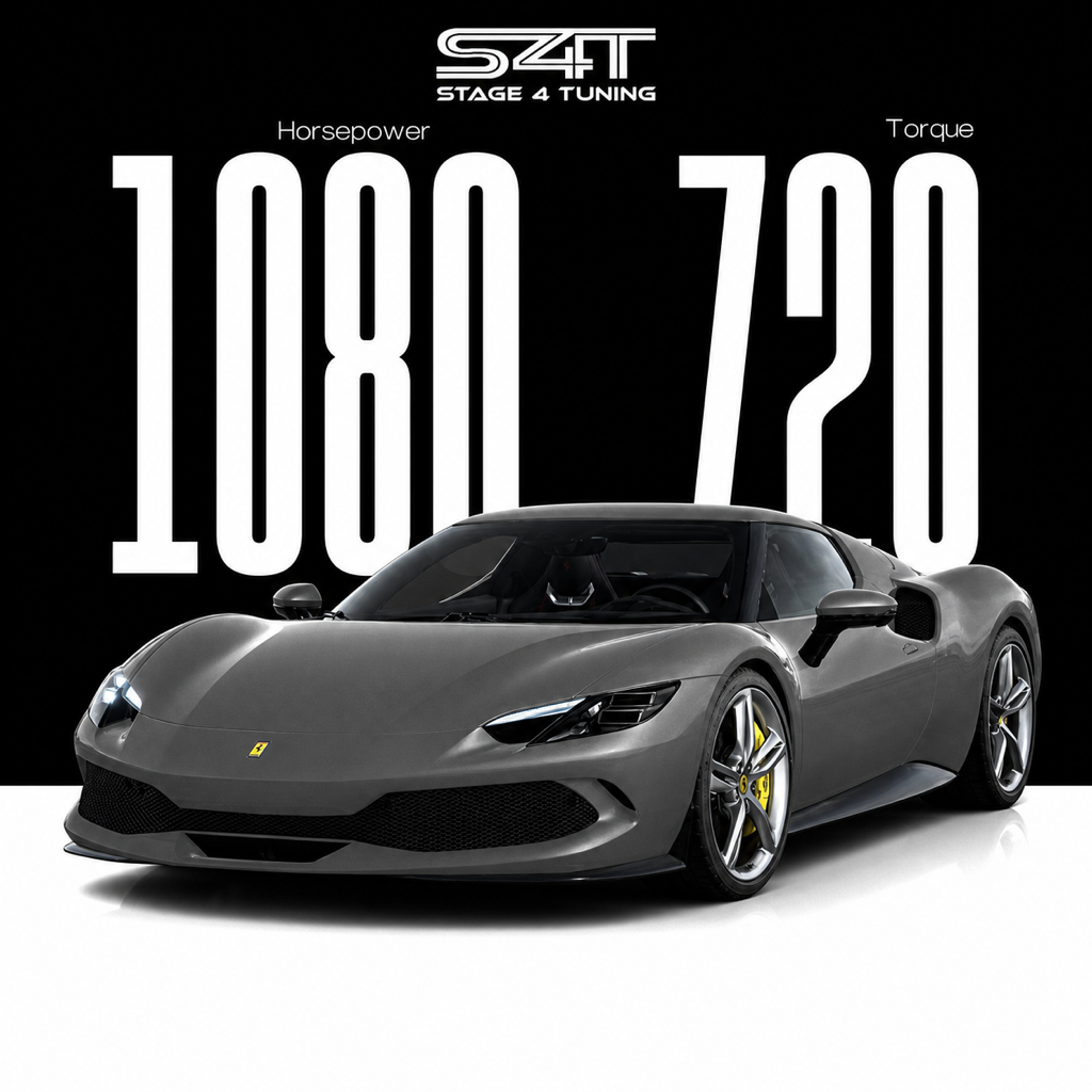 Ferrari 296 GTB / GTS 2026 Custom ECU Tune — 1080 HP and 720 lb-ft